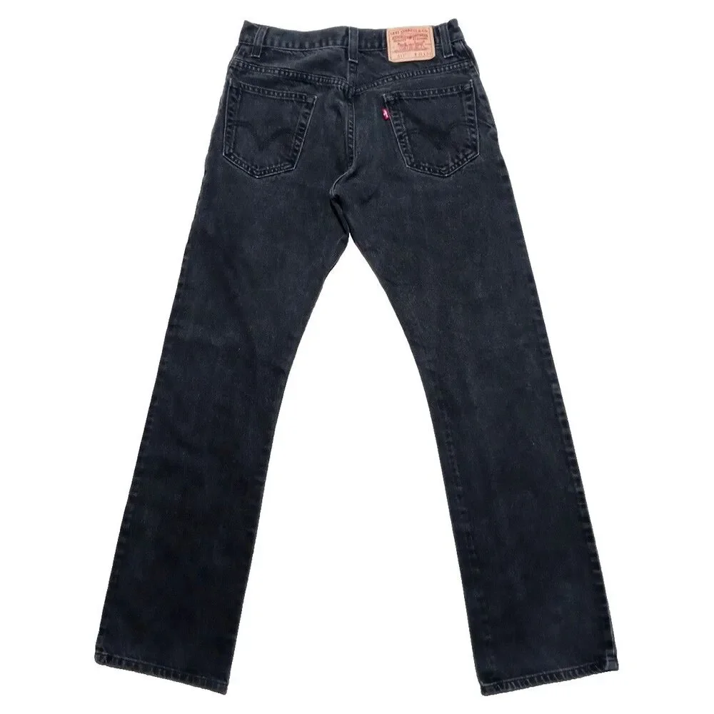 *READ* Vintage Levis 517 Bootcut Jeans Fits 30x34 Black Western Cowboy Y2K